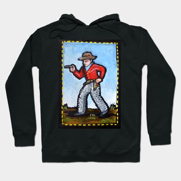 cowboy/gunfighter Hoodie by kathyarchbold